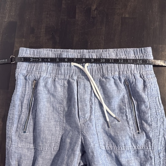 Athleta Chambray Cabo Linen Jogger Pull On Size 6 - Picture 6 of 8